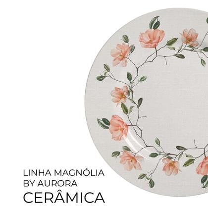 Imagem de Prato Sobremesa Magnólia By Aurora Cerâmica Alleanza 20cm