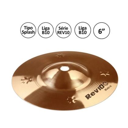 Imagem de Prato Splash Orion 06" RV06SP Revolution Pro 10 Dourado