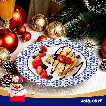 Imagem de Pratos de papel descartáveis JOLLY CHEF 18cm 150 unidades