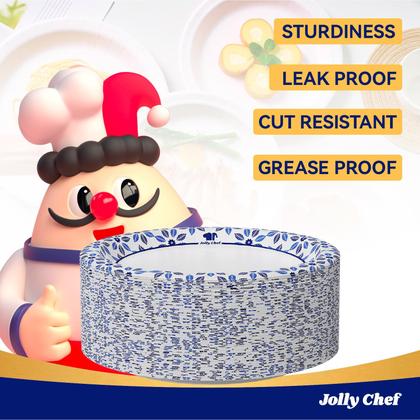 Imagem de Pratos de papel descartáveis JOLLY CHEF 18cm 150 unidades