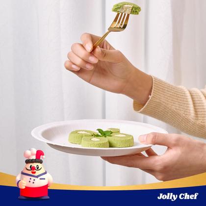 Imagem de Pratos de papel descartáveis JOLLY CHEF 21,2 cm 140 unidades