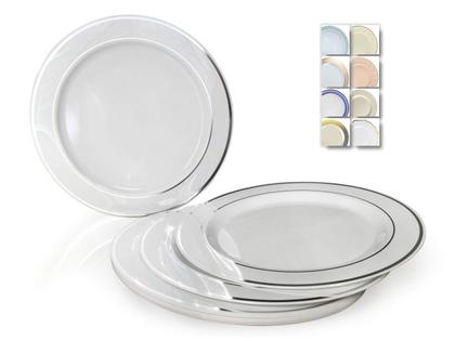 Imagem de Pratos OCCASIONS FINEST PLASTIC TABLEWARE, pacote 120, 10,5”