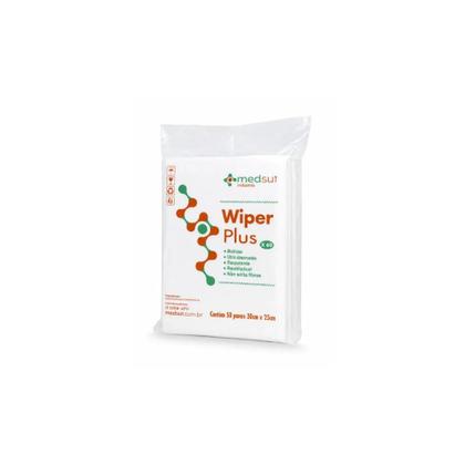 Imagem de PRD22987 - Pano multiuso Wiper X60 Plus 30x25cm com 50 Folhas 60% viscose 40% polipropileno - 01 pct