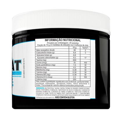 Imagem de Pre Treino 200g Pre Combat Pote Enriquecido Com Complexo B Picolinato de Cromo Gengibre em Pó e Pimenta Doce Vitaminas e Minerais Cafeina e Taurina