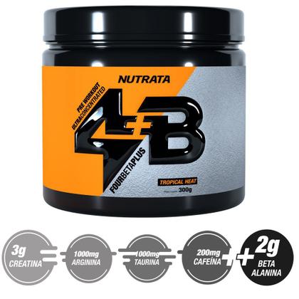 Imagem de Pré Treino 4B Frutas Tropicais Four Beta Plus - Nutrata 300g