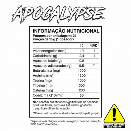 Imagem de PRÉ-TREINO APOCALYPSE 300g SYNTHESIZE