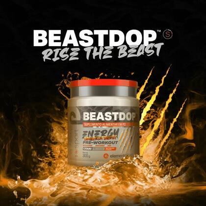 Imagem de Pré Treino BEASTDOP - Elemento Puro - Drink de Melancia 300g