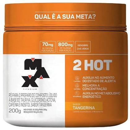 Imagem de Pré treino da Max titanium c/ pouca cafeina c/gengibre e chá verde