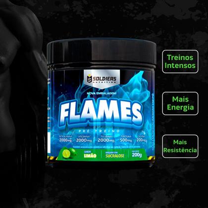 Imagem de Pré-Treino Flames 200g - 100% Importado - Soldiers Nutrition