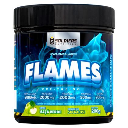 Imagem de Pré-Treino Flames 200g - 100% Importado - Soldiers Nutrition