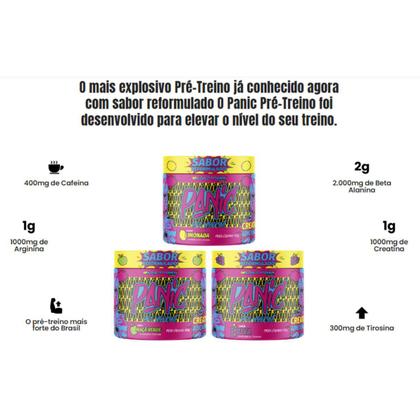 Imagem de Pré Treino Panic 150g Nova Formula Com Creatina Adaptogen