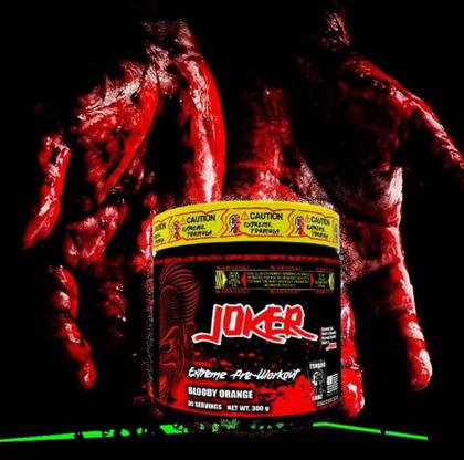 Imagem de Pre Workout Terror Labz Joker Extreme 300 grs 30 Srv Bloody Orange Flavor