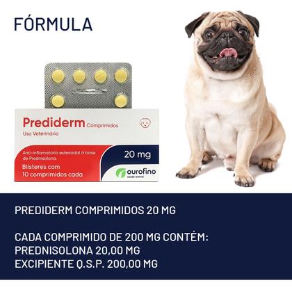 Imagem de Prediderm 20 Mg 10 Comprimidos Ourofino Com Nota