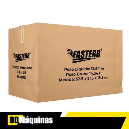 Imagem de Prego Coil Anelado 2,1 X 35 Cx Com 16.000 Fasterr