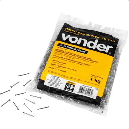 Imagem de Prego com Cabeça 10 x 10 (7/8 x 17") Polido 1 Kg Vonder