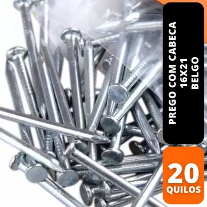 Imagem de Prego Com Cabeca 16X21 20Kg Belgo