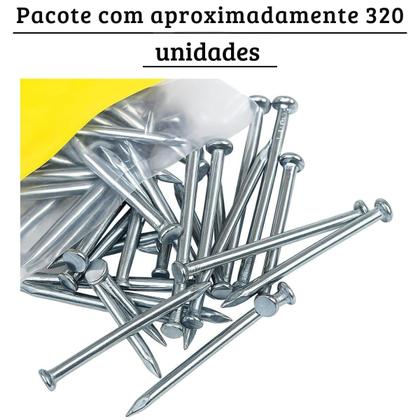 Imagem de Prego Com Cabeça 17x21 Para obras Gerdau Pacote Com 1kg