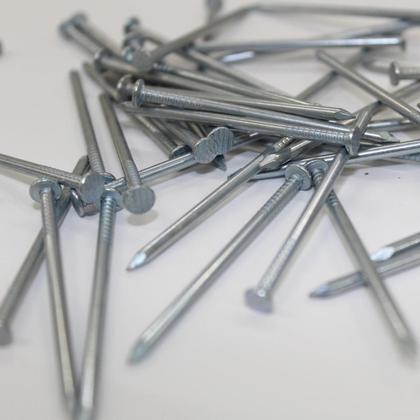 Imagem de Prego Com Cabeça Chata Polido 18x30 2kg 350Un 7cm Construção