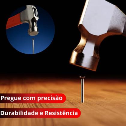 Imagem de Prego Com Cabeça Chata Polido 18x30 2kg 350Un 7cm Construção