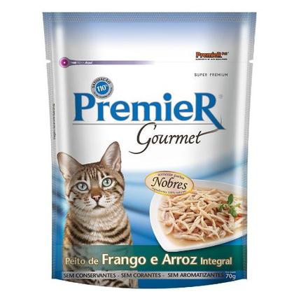 Imagem de Premier gourmet gatos castrado frango 70g