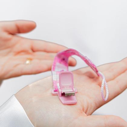 Imagem de Prendedor Chupeta TurmaTube ViihTube Super Fecho Rosa BabyGo