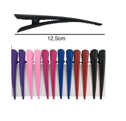 Imagem de Prendedor de Cabelo Bico de Pato metal- 12 unidades coloridos
