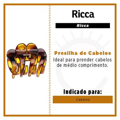 Imagem de Prendedor de Cabelos Ricca  Piranha Média Concha