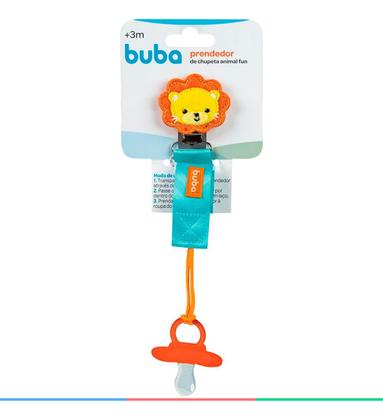 Imagem de Prendedor de chupeta animal fun leao - buba