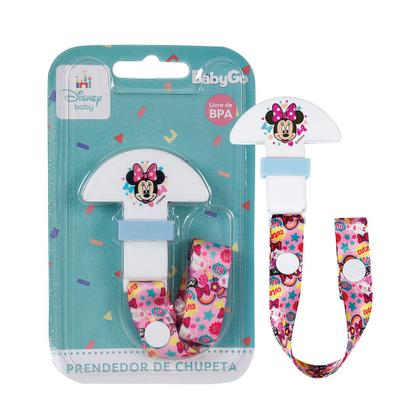 Imagem de Prendedor de Chupeta Bebê Rosa Menina Tamanho PP Disney