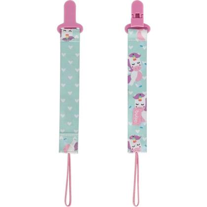 Imagem de Prendedor De Chupeta Bico Para Bebê Rosa Unicórnio - Buba