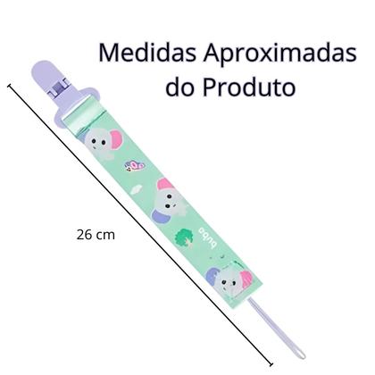 Imagem de Prendedor De Chupeta Elefantinho verde e Lilas -  18820 Buba