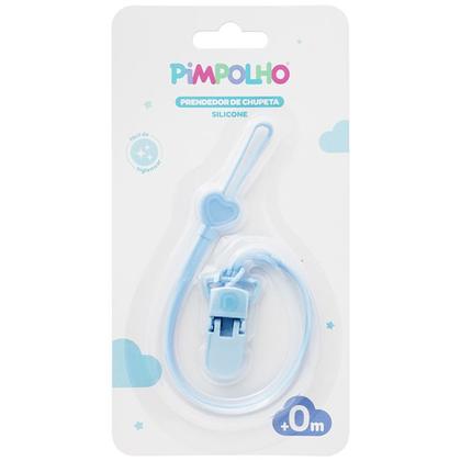 Imagem de Prendedor De Chupeta Em Silicone Com Clipe +0 Meses Baby Pimpolho Cor:Azul