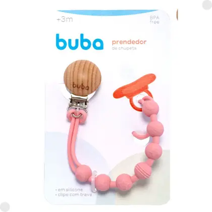 Imagem de Prendedor de Chupeta Em Silicone Livre BPA - Buba
