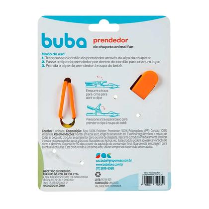 Imagem de Prendedor de Chupeta Fun Leão - Buba
