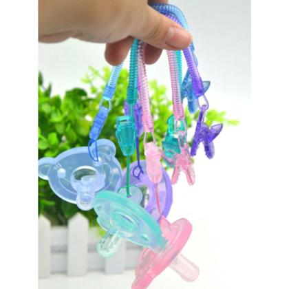 Imagem de Prendedor de chupeta modelo mola bico bebe universal com trava