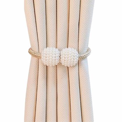 Imagem de Prendedor De Cortinas 2 Unidades Com Imã Magnético Cinto P/ Cortina