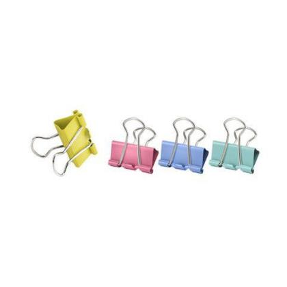 Imagem de Prendedor De Papel Binder Clip 25mm Tom Pastel 4 Cores 48 Unidades BRW