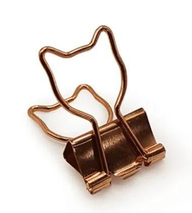 Imagem de Prendedor de Papel Kaz - Formato de Gatinho - Kit com 6 Unidades
