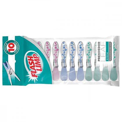 Imagem de Prendedor Flashlimp Leaf Emborrachado. C/10