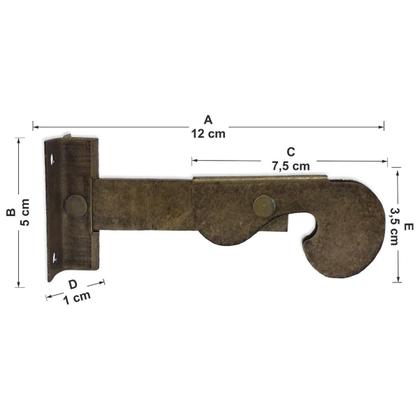 Imagem de Prendedor Janela Veneziana Carranca Ouro Velho - Feltrin