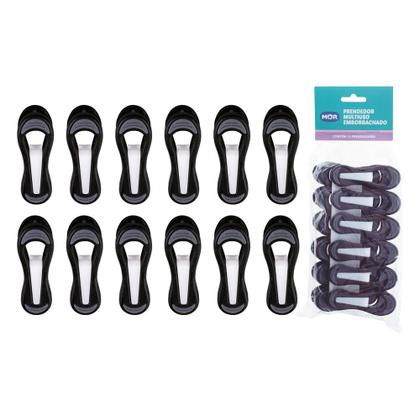 Imagem de Prendedor Multiuso Emborrachado Plástico 12 Peças