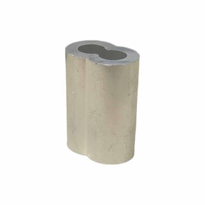 Imagem de Prensa Cabo em Alumínio Alloy 1/4 para Cabo de Aço 50 Un