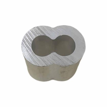 Imagem de Prensa Cabo em Alumínio Alloy 1/4 para Cabo de Aço 50 Un