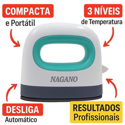 Imagem de Prensa Térmica Mini de Ferro Portátil Sublimação para Roupas 220v