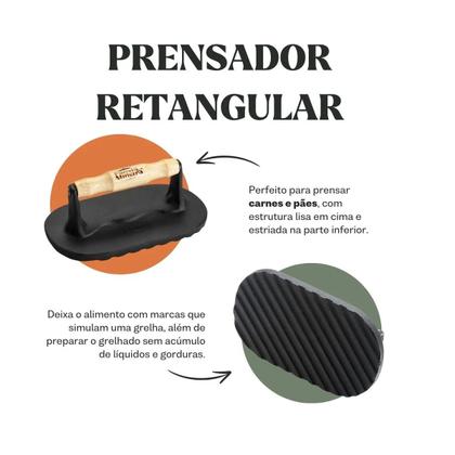Imagem de Prensador Ferro Fundido Beefserv  200X120/2,5 