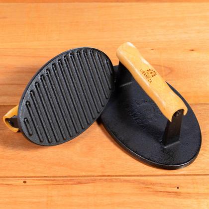 Imagem de Prensador Para Bifes Em Ferro Fundido 13x21 Cm