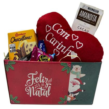 Imagem de Presente Cesta de Natal Bombons Chocolates Com Amor