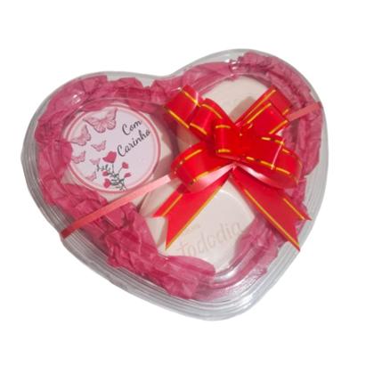 Imagem de Presente Coração Com Sabonetes Natura + Sacola Lembrancinha Natal Mulher Mãe Aniversário Namorada