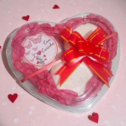 Imagem de Presente Coração Com Sabonetes Natura + Sacola Lembrancinha Natal Mulher Mãe Aniversário Namorada