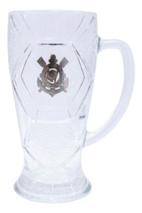 Imagem de Presente Corinthians Timão Caneca Vidro Bola Futebol 630ml